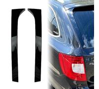 Jodriva 2pcs Gloss Black ABS Car Rear Window Spoiler Side Wing Trim Cover, for Superb 2008 2009 2010 2011 2012 2013 2014 2015 Rear Window Spoiler