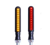 Jodriva 2PCS Motorcycle Light Turn Signal Stop Signals Flowing Water Lights Tail Flashe Running Blinker DRL Indicators Built Relay Motorcycle Indicator Light(2pcs stop)