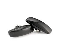 Jodriva 2pcs Sequential Dynamic Smoke Side Marker Light Indicator Turn Signal Light Blinker, for 207 308 408 3008 5008 RCZ-BJ Car Indicator Light(Smoked black)