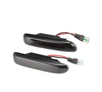 Jodriva 2pcs Sequential Flashing Turn Signal Side Marker Light Dynamic Indicator Light, for, E46 3er Limo Coupe Compact Cabriolet Car Indicator Light