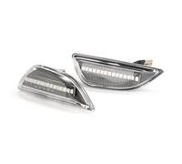 Jodriva 2Pcs Side Lights Sequential 12V Car Lamp Blinker Dynamic Side Marker Turn Light Indicator, for Opel, Mokka, for Chevrolet, Trax Car Indicator Light(Transparent)