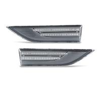 Jodriva 2Pcs Side Marker Lights Flowing Turn Signal Light Side Repeater Lamp No Flowing Dynamic Amber, for VW, for Caddy, T6 2015 Up Car Indicator Light(No Dynamic Clear)