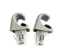 Jodriva 2pcs Sun Visor Hook Clip Bracket Hanger, for Toyota, for Camry, for Corolla, for Highlander, for, for Prius Solara 2001-2007 2003-2012 Gray Sun Visor Clip