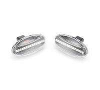 Jodriva 2Pcs Turn Signal Blinker Lamp Dynamic Side Marker Light Sequential, for 307 206 207 407 107 607 1007,for Partner, Expert Car Indicator Light