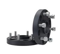 Jodriva 2Pieces PCD 6-139.7 CB 67.1 for 106mm Aluminum Alloy Fforged CNC Wheel Spacer, for Mitsubishi, Pajero V73 V71 V93 V97 Wheel Mounting Alignment Pad(Black 6-139.7-106 38MM)