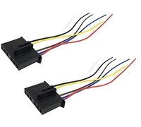 Jodriva 2X Rear Light Lamp Bulb Holder Wiring Loom Connector, for Ford, for Transit Mk7 2006 to 2014 1681537, 1102440 Taillight Mounting Bracket(Black 2)