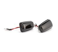 Jodriva 2x Smoke Dynamic Side Marker Turn Signal Light Indicator Lamp, for 106 306 406 806 Expert,for Partner, for Citroen, Jumpy, for Fiat, Car Indicator Light(Smoked black)