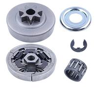 Jodriva 3/8" 7T Clutch Drum Sprocket Bearing Kit, for, MS391 MS311 Chainsaw 1138 160 2010 W Needle Washer E-Clip Lawn Mower Clutch Replacement Kit
