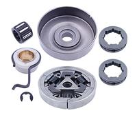 Jodriva 3/8" Clutch Drum Sprocket, for, MS361 MS440 MS461 MS460 044 046 1128 007 1000 W Worm Gear E-Clip Needle Bearing Lawn Mower Clutch Replacement Kit