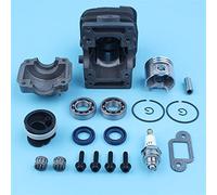Jodriva 38mm Cylinder Piston Engine Pan Candle Kit, for, 018 MS180 MS 180 Chainsaw Crankshaft Bearing Oil Seal Chainsaw Crankshaft Bearing Kit