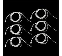 Jodriva 3D printer temp sensor 6Pcs 1.05M/41.33 Thermistor Temp Sensor 3950 Ntc Single Ended Wave Seal 100K with Black Terminals, for 3D Printer 2Pin Xh2.54(BLACK With White Terminals)