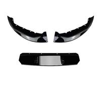 Jodriva 3Pcs Car Front Bumper Lip Spoiler Cover Side Slitter Body Kit Guards Stickers, for, 5 Series G30 M Sport 525i 530i 2021+ Front Spoilers Front Spoiler(BLACK Black)