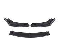 Jodriva 3PCS Front Bumper Lip Spoiler Side Splitter Deflector Cover Body Kit, for Civic, X FC FK 2016 2017 2018 2019 Car Accessories Front Spoilers Front Spoiler(BLACK Carbon Fiber Look)