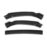 Jodriva 3Pcs Glossy Black for Carbon Fiber Look Front Bumper Spoiler Trim Lip, for, A6 2016 2017 Front Spoilers Front Spoiler(BLACK Sports Bright black)