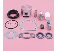 Jodriva 46mm Piston Oil Seal, for Husqvarna 55 51, Chainsaw 505275719 Decompression Valve Fuel Filter Line Spark Plug Rings Gasket Kit Chainsaw Crankshaft Bearing Kit