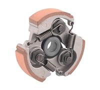 Jodriva 47cc 49cc Minimoto, for MINI, Moto Quad ATV Dirt Bike Quadard 3 Shoe Clutch 2T Springs Motorcycle Centrifugal Clutch(Red slotless)