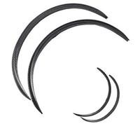 Jodriva 4pcs Car Tuning Carbon Fiber Car Wheel Eyebrow Arch Trim Lips Fender Flares Protector 28.7" Exterior Parts Car Accessories Wheel Arch Trim