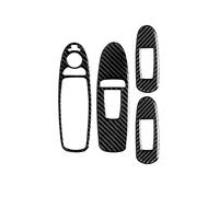 Jodriva 4PCS Carbon Fiber Window Switch Panel Cover Trim With Electrically Folding Door Mirror Button, for Infiniti, Q50 Q60 2014-2019 Window Switch Trim