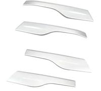 Jodriva 4PCS Door Handle Panels Pull Armrest Covers Protective Trim, for Mitsubishi, for Outlander 2013 2014 2015 2016 2017 2018 Car Door Handle Sticker(Silver)