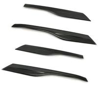 Jodriva 4PCS Door Handle Panels Pull Armrest Covers Protective Trim, for Mitsubishi, for Outlander 2013 2014 2015 2016 2017 2018 Car Door Handle Sticker(Black Style1)