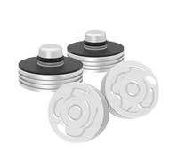 Jodriva 4pcs, for Tesla, for Model 3 Y 2019-2023, Jack Lift Point Adapter Pad Aluminum Pucks Tool Chassis W/Storage Case Car Accessories Car Jack Pad(Silver)