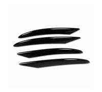 Jodriva 4PCS Front Bumper Side Air Vent Cover Trim Intake Frame Splitter Lip, for Mercedes-, C-Class C300 AMG 2019-2021 Front Spoilers Front Spoiler(BLACK Glossy Black)