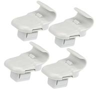 Jodriva 4pcs Sun Visor Support Clip Retainer No.LC6269261B77, for Mazda, 3 Car Sun Visor Clip(BLACK 4)