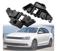 Jodriva 5C6807183 5C6807184 1Pair Front Left+ Right Bumper Guide Mount Bracket Grille Retainer , for VW, for Jetta 2011 2012 2013 2014 Bumper Bracket Replacement