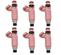 Jodriva 6Pcs Fuel Injector, for, for Subaru, STI WRX, for, for Forester, Impreza 2.5L 2.0L 560cc 16611AA370 195500-3910 16611-AA510 16611-AA370 Fuel Injector
