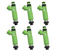 Jodriva 6pcs Fuel Injectors, for Mitsubishi, Montero Sport 3.0L 6G72 1998 1999 2000 2001 2002 2003 195500-3170 1955003170 MD332733 Fuel Injector(195500-3170)