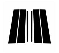 Jodriva 6PCS Gloss Black Polished Pillar Posts, for Ford Explorer 2011-2019, Window Trim Cover BC Column Sticker Car Window Trim Cover Set