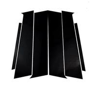 Jodriva 6PCS Polished Pillar Posts, for Mitsubishi, for Lancer 2010-2016, Window Trim Cover BC Column Sticker Car Window Trim Cover Set