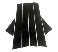 Jodriva 6PCS Polished Pillar Posts, for VW, for Passat 2011-2018, Window Trim Cover BC Column Sticker Car Window Trim Cover Set