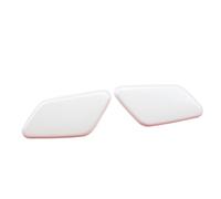 Jodriva 8264A311WB 8264A312WB Headlight Washer Nozzle Jet Cover Cap Pearl White painted, for Mitsubishi, for Outlander 16-18 Bumper Headlight Washer Cover(Pair)