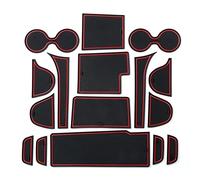 Jodriva Anti Slip Gate Slot Cup Mat, for Mazda, CX-3 CX-7 2006-2019 CX3 CX7 Interior Accessories Rubber Car Sticker Non Slip Pad Car Door Slot Mat(NO 06-12 CX7 RED)