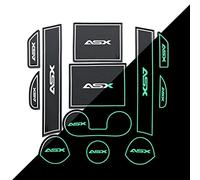 Jodriva Anti Slip Gate Slot Cup Mat, for Mitsubishi, ASX 2013-2021 Accessories Rubber Coaster Car Sticker Car Door Slot Mat(2013-2018ASX WHITE-L)