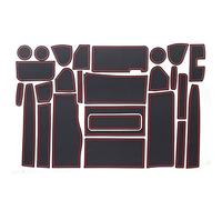Jodriva Anti Slip Gate Slot Cup Pad, for NISSAN, SERENA C26 2010-2016 Car Accessories Door Groove Mat Interior Non Slip Mats Car Door Slot Mat(SERENA C26 RED)