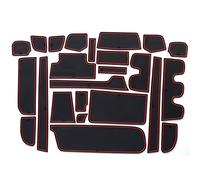 Jodriva Anti Slip Gate Slot Pad Mat STEP WGN Car Door Groove Non Slip Mats Interior Door Pad Cup Holder Accessories Car Door Slot Mat(STEP WGN RED)
