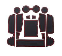 Jodriva Auto Anti Slip Mat Door Groove, for Mazda, 3 4th 2019 2020 Rubber Gate Slot Pad Interior Car Styling Decoration Accessories Car Door Slot Mat(Red)