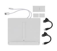Jodriva Car AccesoriesFit, for Tesla, Model 3 Moto 10W Wireless Charging Pad Car Phone Charger Dual Position Car Charger(White)