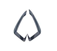 Jodriva Car Accessories Car Styling Carbon Fiber Head Front Bumper Spoiler Air Knife Fog Light Covers Stickers, for, A4 B9 2017-2019 Front Spoilers Front Spoiler(BLACK Carbon fiber style)