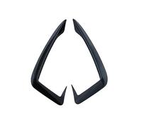 Jodriva Car Accessories Car Styling Carbon Fiber Head Front Bumper Spoiler Air Knife Fog Light Covers Stickers, for, A4 B9 2017-2019 Front Spoilers Front Spoiler(BLACK Black)
