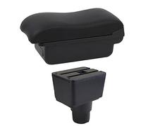 Jodriva Car Accessories, for ford, for Ecosport, 2018-2021 Car Armrest Box Interior Retrofit Center Storage Box Console Car Armrest Box(BLACK B2 Black Line)