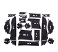 Jodriva Car Anti Slip Gate Slot Cup Mat, for Mazda, CX-4 CX4 CX 4 17pcs Set Interior Door Pad Cup Non Slip Pad Accessories Car Door Slot Mat(White)