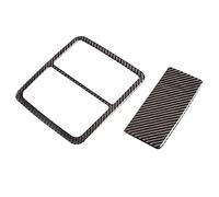 Jodriva Car Carbon Fiber Center Control Gear Shift Handbrake Lever Window Lift Door Bowl Panel Cover Frame Trim, for Toyota, for RAV4, 2006-2012 Window Switch Trim(Reading Light)