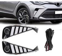 Jodriva Car Daytime Running Light White, for Toyota, C-HR CHR 2020 2021 2022 LED DRL Yellow Turn Signal Fog Lamp Waterproof Accessories Fog Lamp Car Fog Light Assembly
