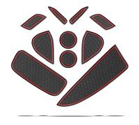 Jodriva Car Door Groove Pad Yaris XP210 4th 2020 Vehicle Anti Slip Door Gate Slot Mats Auto Interior Accessories Red 10 Pcs Car Door Slot Mat