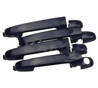 Jodriva Car Door Handle Cover Car Exterior Door Handle, for Hyundai, for Elantra 2007 2008 2009 2010 2011 2012 Front Rear Left Right 826512H000 826612H000(Black Set 4pcs 1 Keyhole)