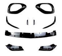 Jodriva Car Front Bumper Spoiler Air Knife Cover Front Lip Blade Lower Grille Trim, for Mercedes-Benz, C Class W206 AMG C200 C260 2022+ Front Spoilers Front Spoiler(BLACK Black)
