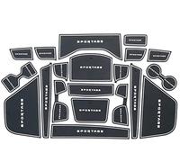 Jodriva Car Gate Slot Pad Door Groove Mat, for Kia, Sportage R SportageR 2018 Anti Slip Cup Pad Cover Interior Decoration Accessory 20pcs Car Door Slot Mat(White)